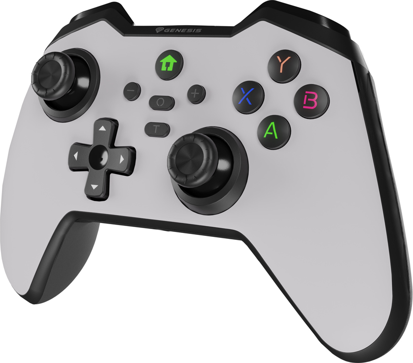 Bezdrátový gamepad Genesis MANGAN 400 pro PC/Switch/Mobil, bílý