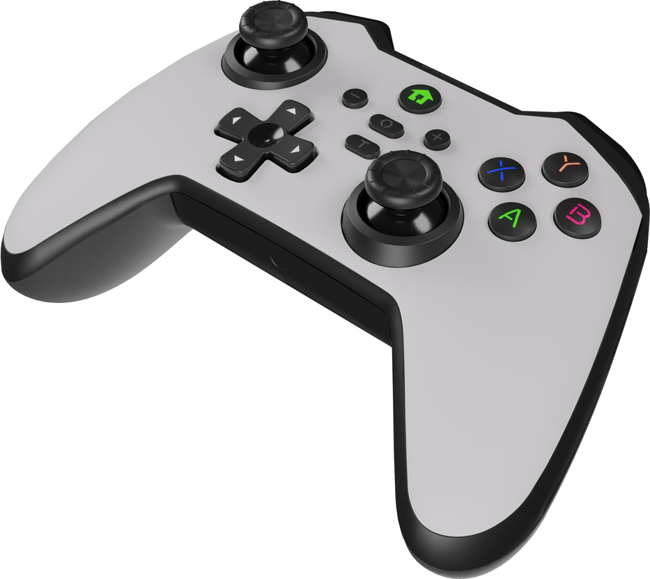 Bezdrátový gamepad Genesis MANGAN 400 pro PC/Switch/Mobil, bílý