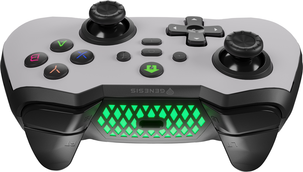 Bezdrátový gamepad Genesis MANGAN 400 pro PC/Switch/Mobil, bílý