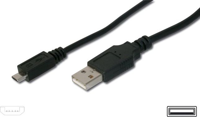 PremiumCord Kabel micro USB, A-B 2m