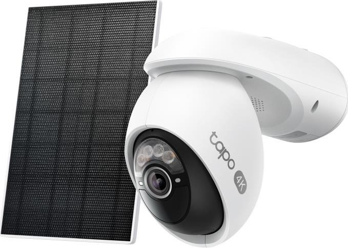 TP-Link Tapo C660 KIT venkovní kamera, solární panel (8MP, 4K, 2160p, IR 12m, WiFi, micro SD card, IP65)