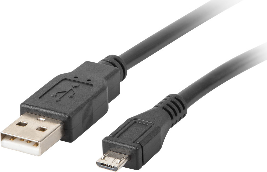 NATEC LANBERG Kabel USB 2.0 AM/Micro, 1m, černý