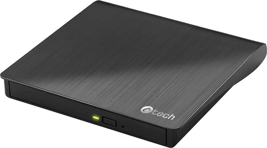 C-TECH externí DVD vypalovačka DVD-USB-AC, USB 2.0, USB A/Type C