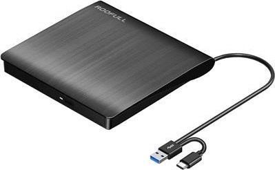 C-TECH externí DVD vypalovačka DVD-USB-AC, USB 2.0, USB A/Type C