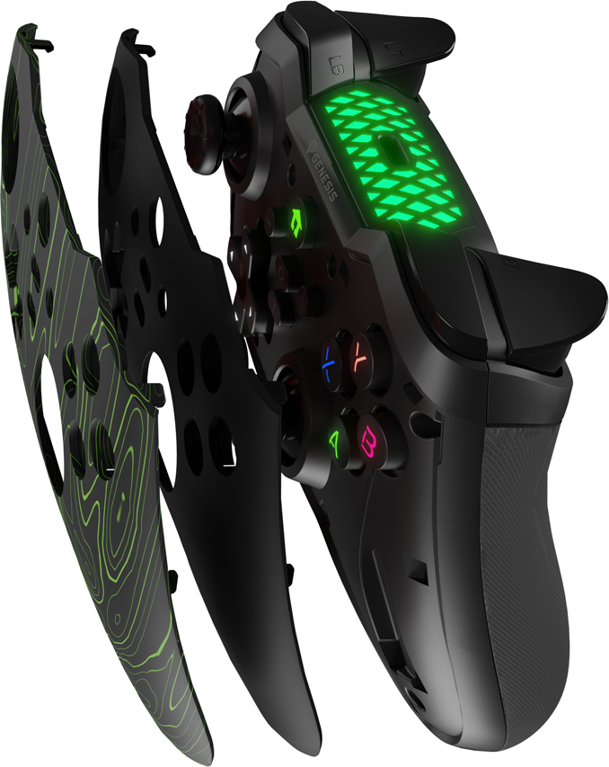 Bezdrátový gamepad Genesis MANGAN 400 pro PC/Switch/Mobil, černý