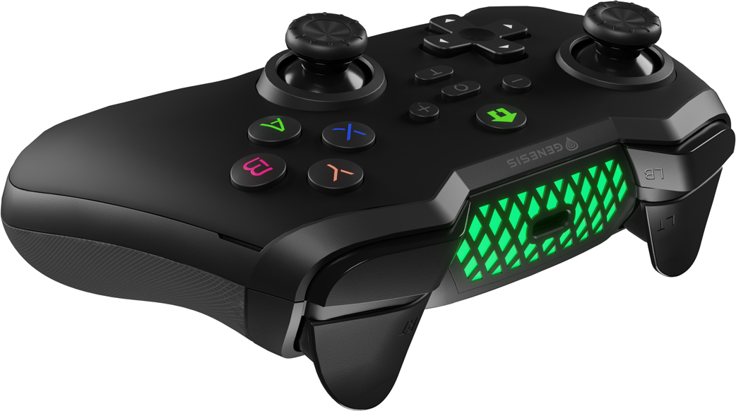 Bezdrátový gamepad Genesis MANGAN 400 pro PC/Switch/Mobil, černý