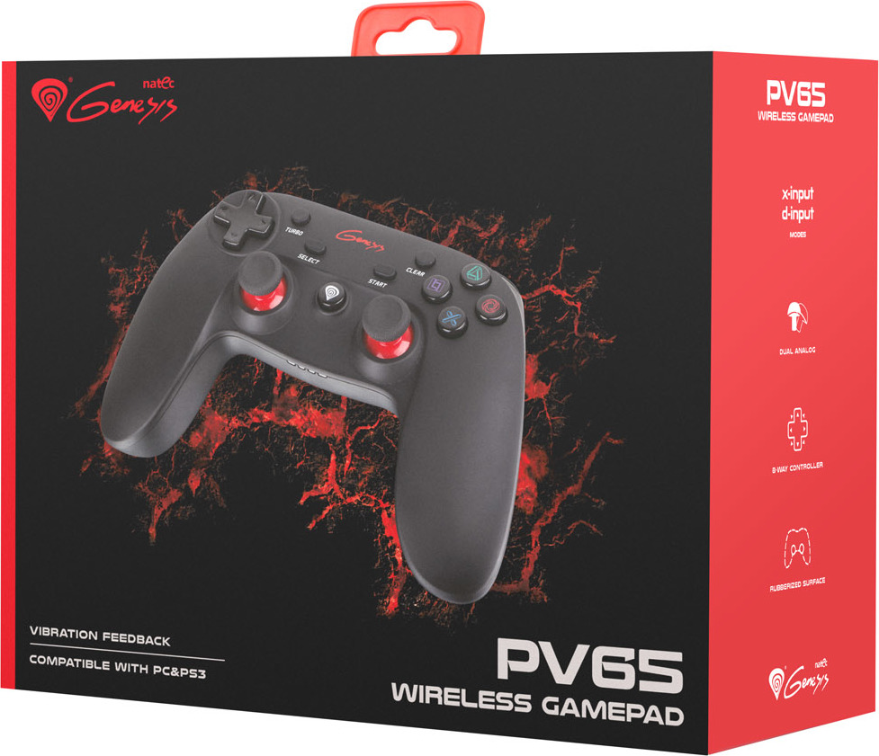 Bezdrátový gamepad Genesis PV65, PS3/PC