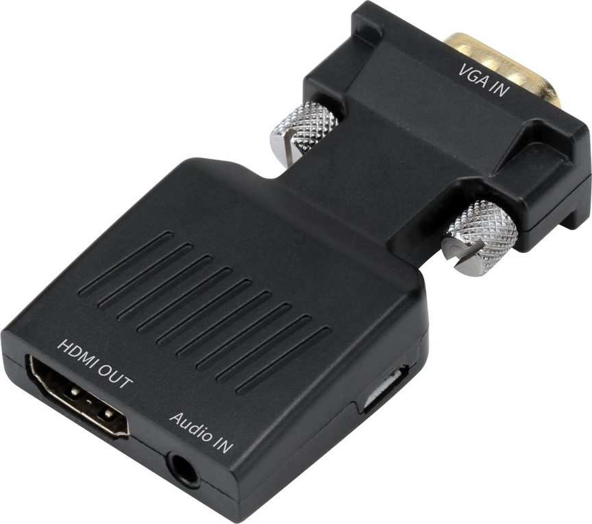 PremiumCord Převodník VGA na HDMI s audio vstupem a audio kabelem