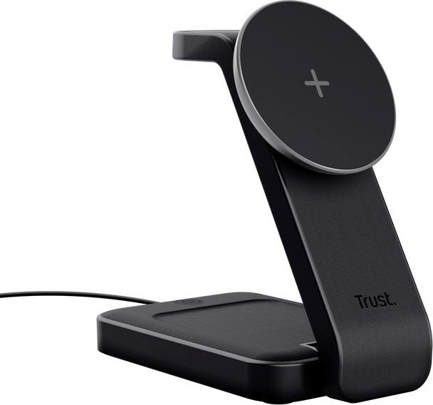 TRUST Bezdrátová nabíječka 3v1 Viro, pro IPhone, Apple Watch a Airpods, černá