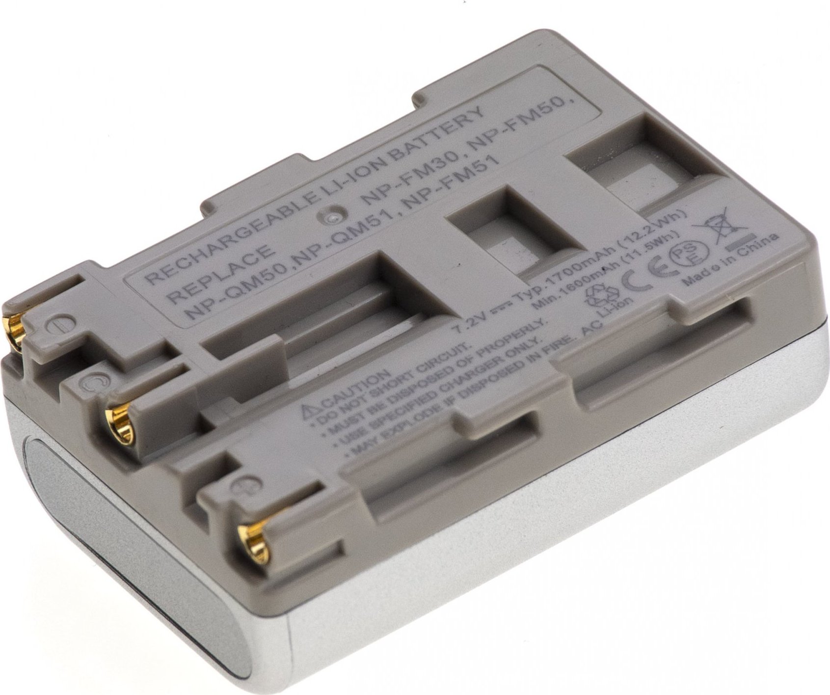 Baterie T6 power Sony NP-FM50, NP-FM51, NP-FM30, NP-QM50, NP-QM51, 1700mAh, 12,2Wh