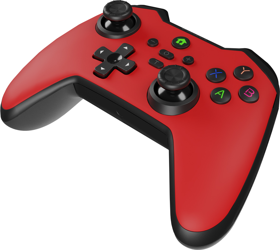 Bezdrátový gamepad Genesis MANGAN 400 pro PC/Switch/Mobil, červený