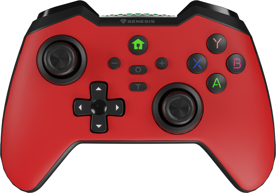 Bezdrátový gamepad Genesis MANGAN 400 pro PC/Switch/Mobil, červený
