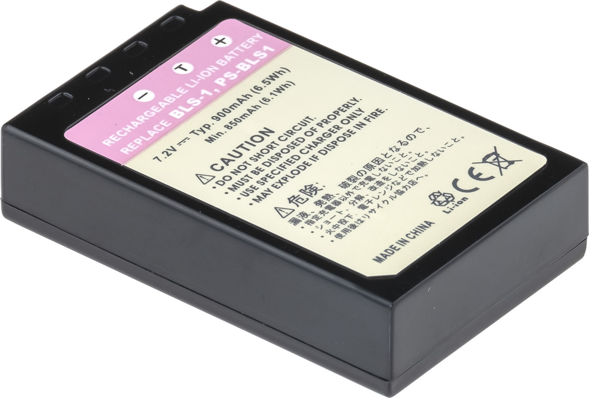 Baterie T6 power Olympus PS-BLS1, 900mAh, 6,5Wh
