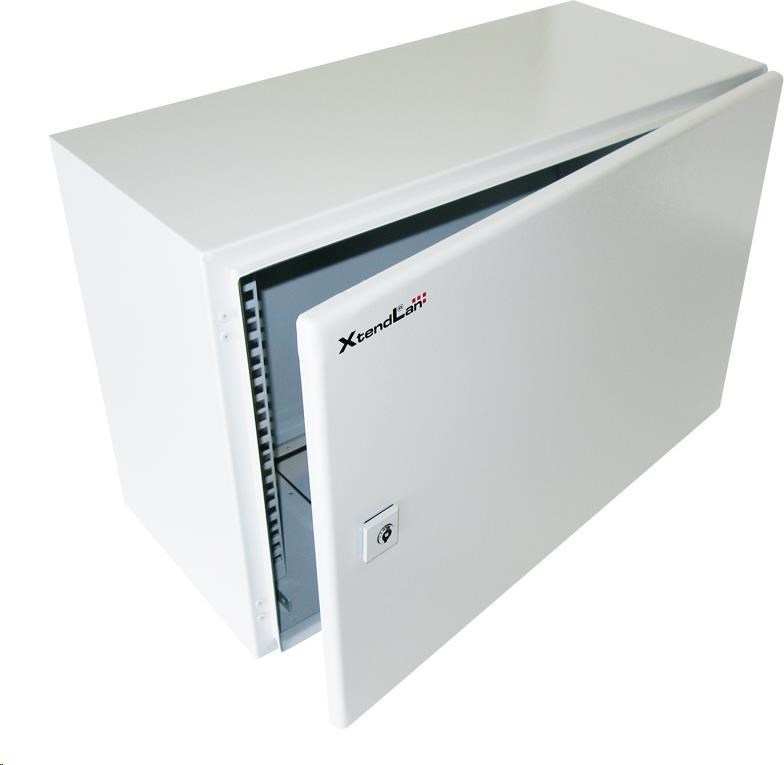 XtendLan 19" venkovní vodotěsný rozvaděč 7U 600x280, krytí IP55, nosnost 65kg, šedý