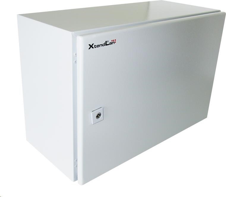 XtendLan 19" venkovní vodotěsný rozvaděč 7U 600x280, krytí IP55, nosnost 65kg, šedý