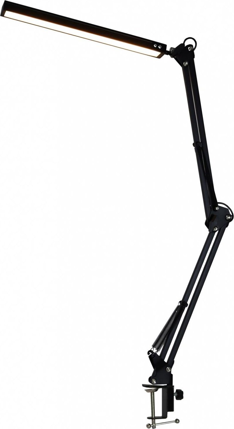 Fellowes Platinet PDLD10 stolní LED lampa Flexy 10W stmívatelná s klipem, 1 rameno, černá