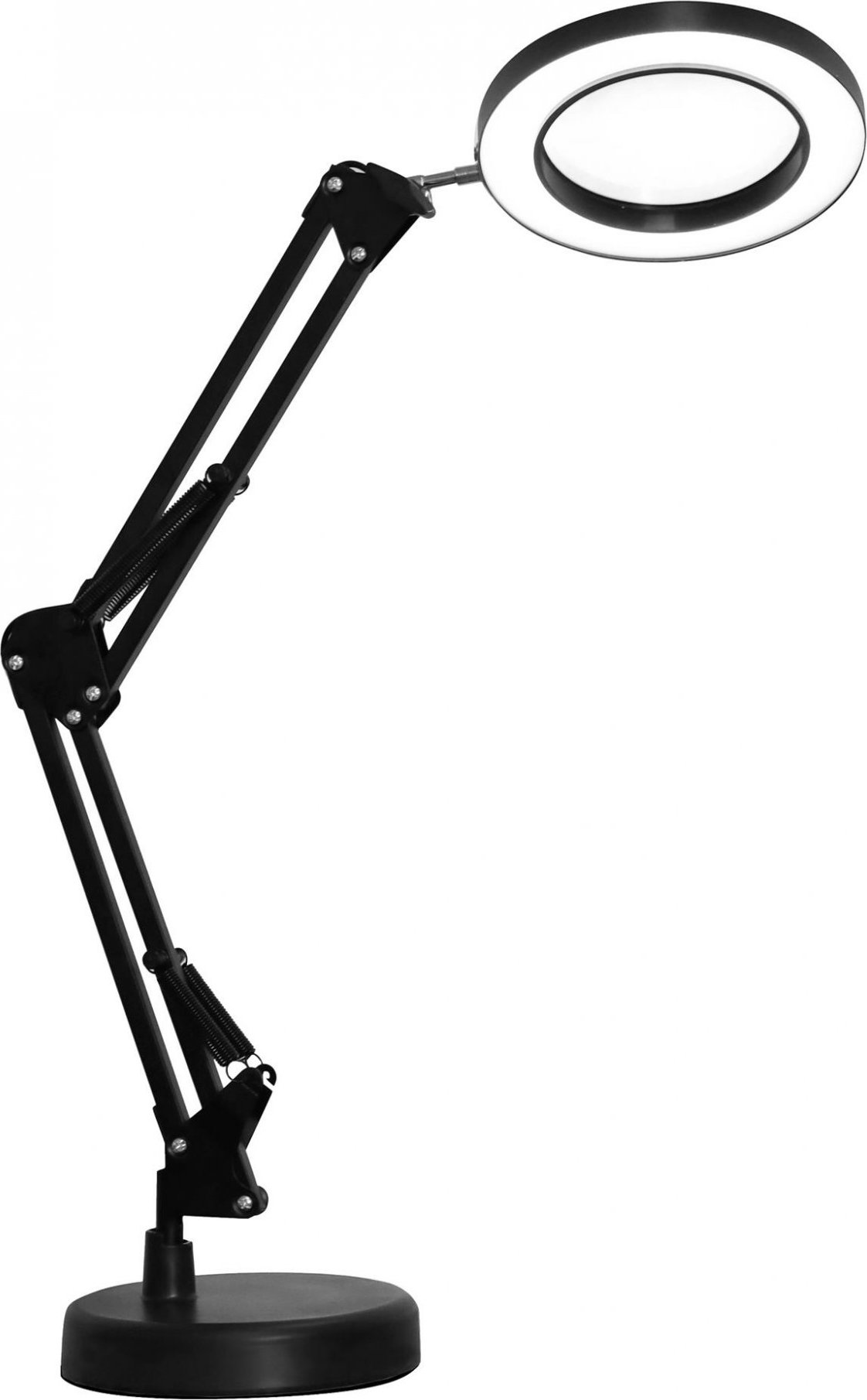 Fellowes Platinet PDLD11 stolní LED lampa Magnify 10W stmívatelná s lupou, černá