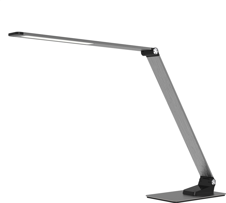 Fellowes Platinet PDL509 stolní LED lampa 10W, stmívatelná, dotykové ovládání, USB port, ALU