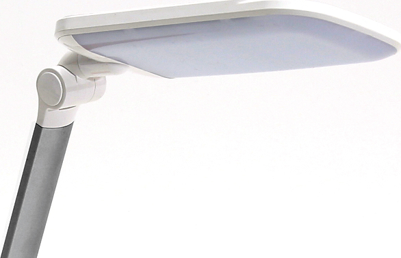 Fellowes Platinet PDLQ60 stolní LED lampa 18W stmívatelná, dotykové ovládání, USB port, bílá