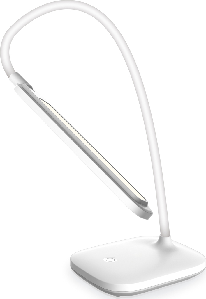 Fellowes Platinet PDL6728 stolní LED lampa 5W stmívatelná, integrovaná baterie 2400mAh, USB port, bílá