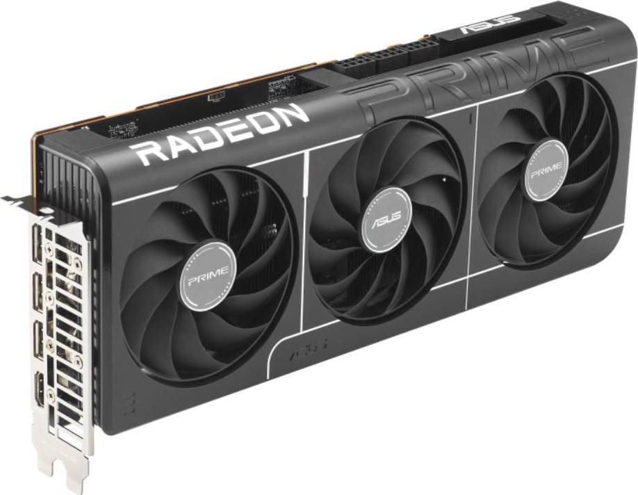 ASUS VGA AMD Radeon RX 9070 PRIME OC 16GB, RX 9070, 16GB GDDR6, 3xDP, 1xHDMI