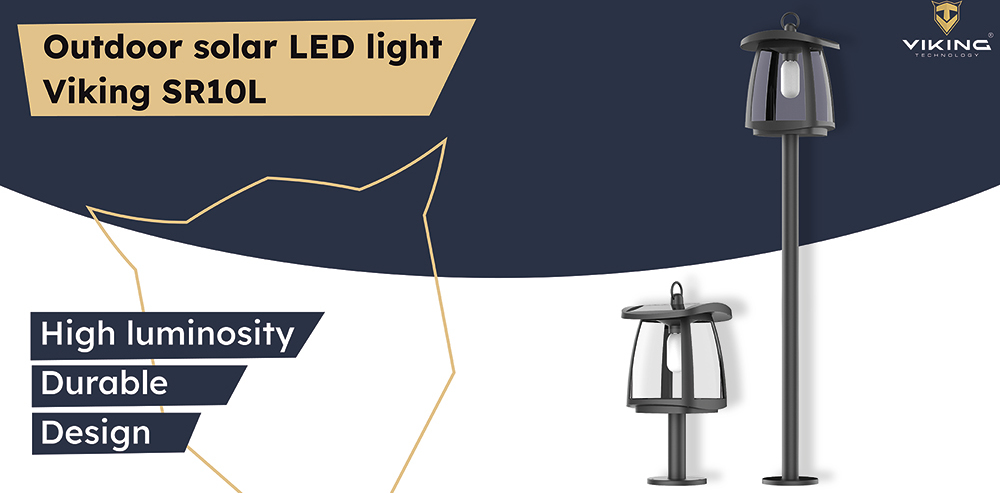 Viking venkovní solární LED světlo SR10L