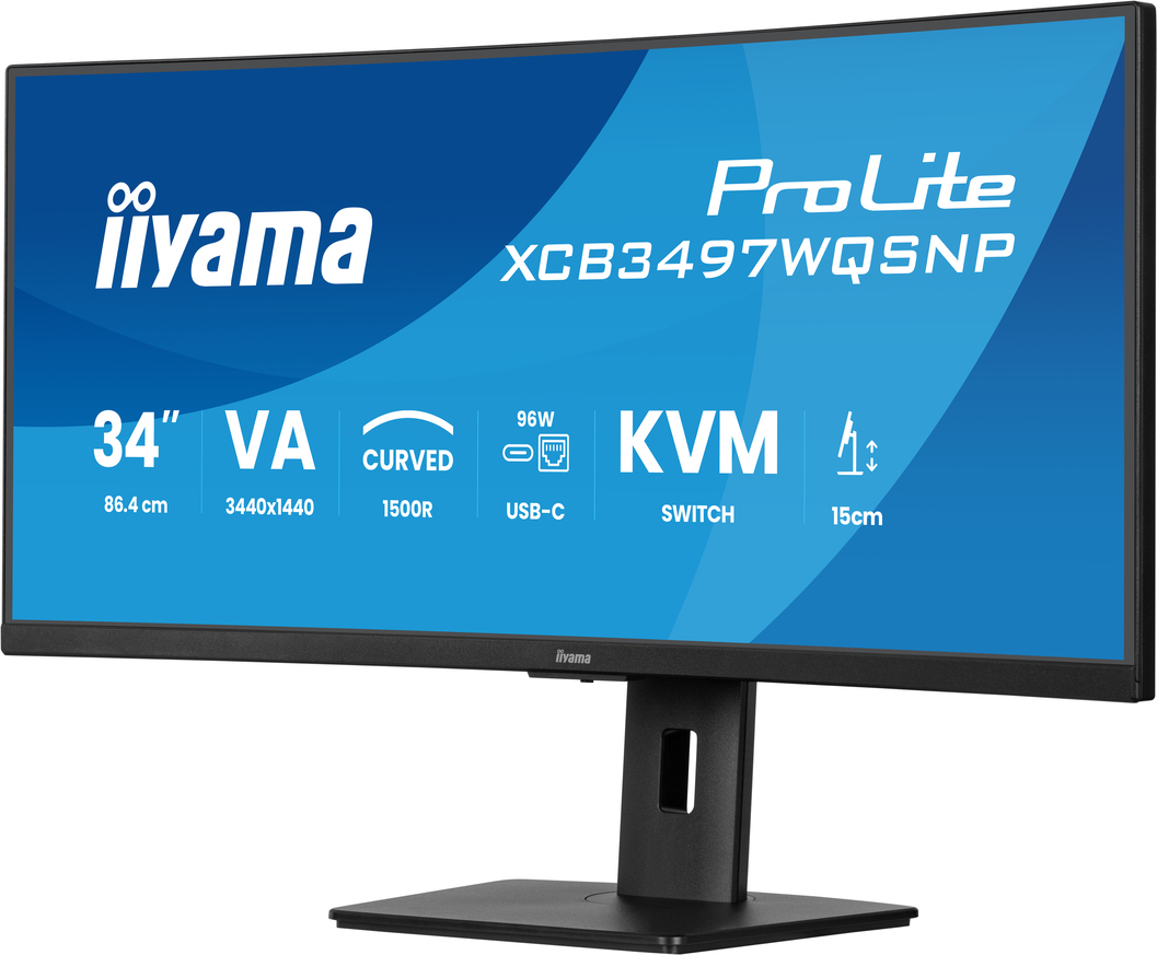 iiyama ProLite/XCB3497WQSNP-B1/34"/VA/wQHD/120Hz/0,4ms/Black/3R