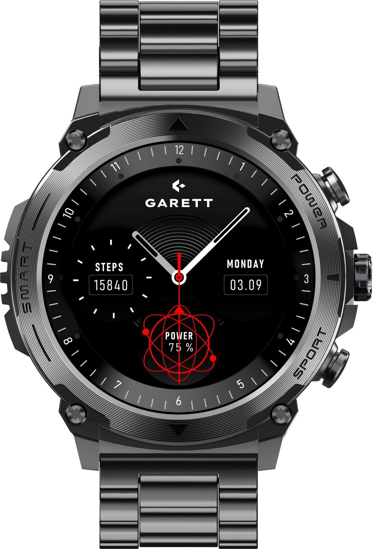Garett Smartwatch Atom Black Steel