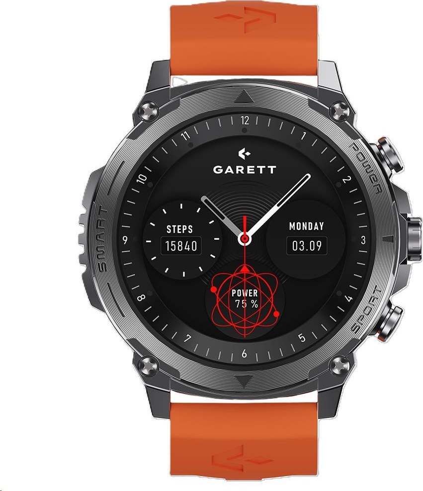Garett Smartwatch Atom Black Steel