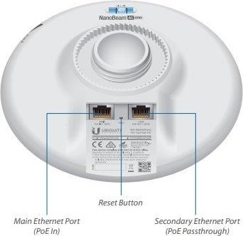 Ubiquiti UBNT airMAX NanoBeam AC 2x19dBi Gen2 [AP/Klient, 5GHz, 2x19dBi, 10/100/1000 Ethernet, airMAX ac]