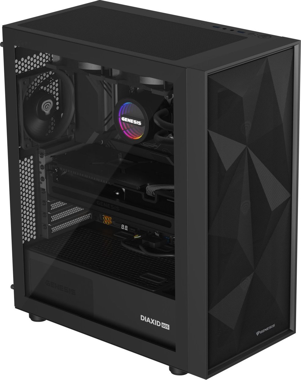 Vodní chlazení Genesis HYDRIA 240, černé