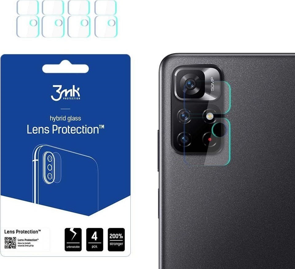 3mk Lens Protection pro Xiaomi Redmi Note 11S 5G / Note 11T 5G (4ks)