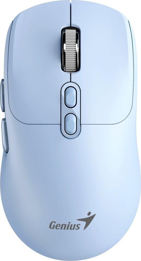 GENIUS myš NX-8080S BT/ duální Bluetooth + 2,4GHz/ 1600 dpi/ Copilot/ bezdrátová/ tichá/ modrá