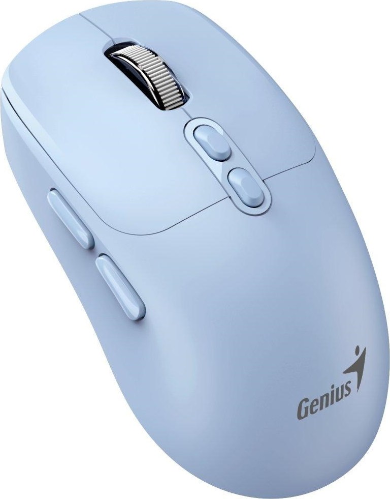 GENIUS myš NX-8080S BT/ duální Bluetooth + 2,4GHz/ 1600 dpi/ Copilot/ bezdrátová/ tichá/ modrá