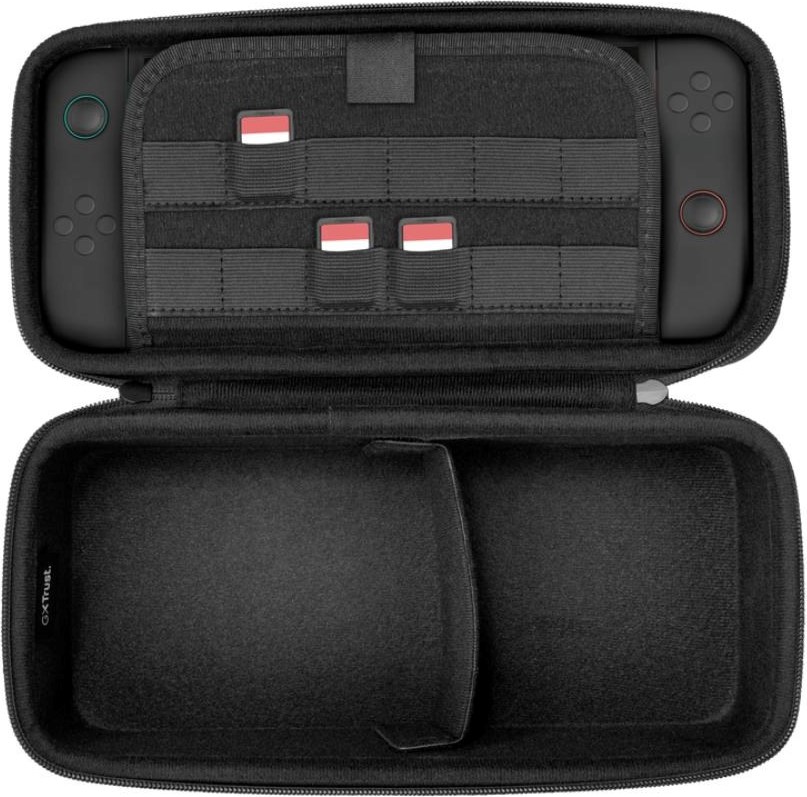 TRUST Pouzdro pro Nintendo Switch GXT1252RB XL HARDCASE SWITCH 2, červeno-modrá