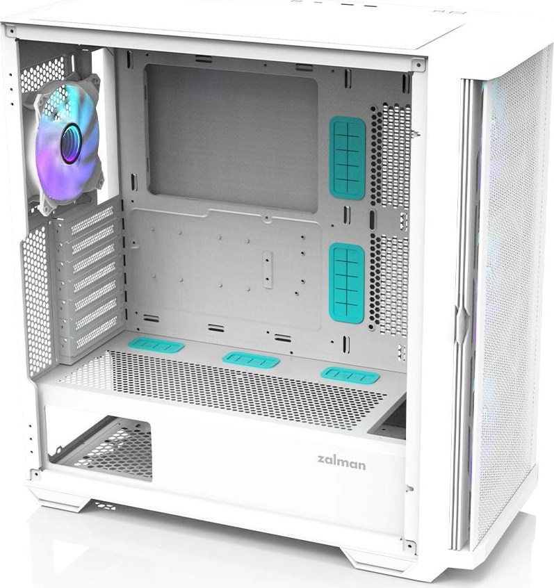 ZALMAN case Z10 DUO White, Mid Tower, ATX, 2xUSB 3.0, 1xUSB-C, 4x ARGB Fan, bílá