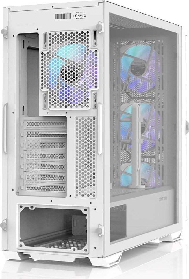 ZALMAN case Z10 DUO White, Mid Tower, ATX, 2xUSB 3.0, 1xUSB-C, 4x ARGB Fan, bílá