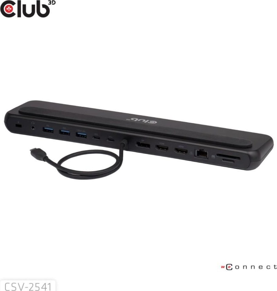 Club 3D Club3D Dokovací stanice USB-C 12v1, 2xHDMI, 1xDP, 2xUSB-C, 3xUSB, 1xRJ45, 1x3.5mm, černá
