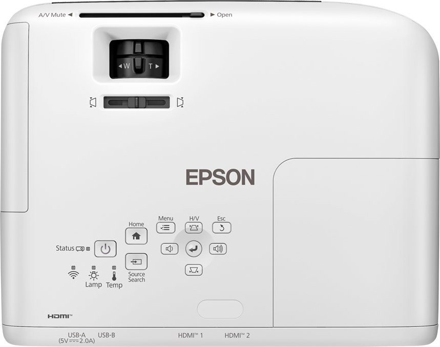 EPSON projektor EB-W55, WXGA, 16.000:1, HDMI, USB, Wi-Fi REPRO 2W