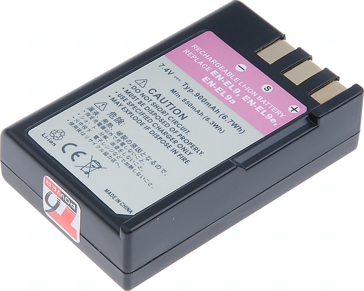 Baterie T6 Power Nikon EN-EL9, EN-EL9a, EN-EL9e, 1000mAh, 7,4Wh