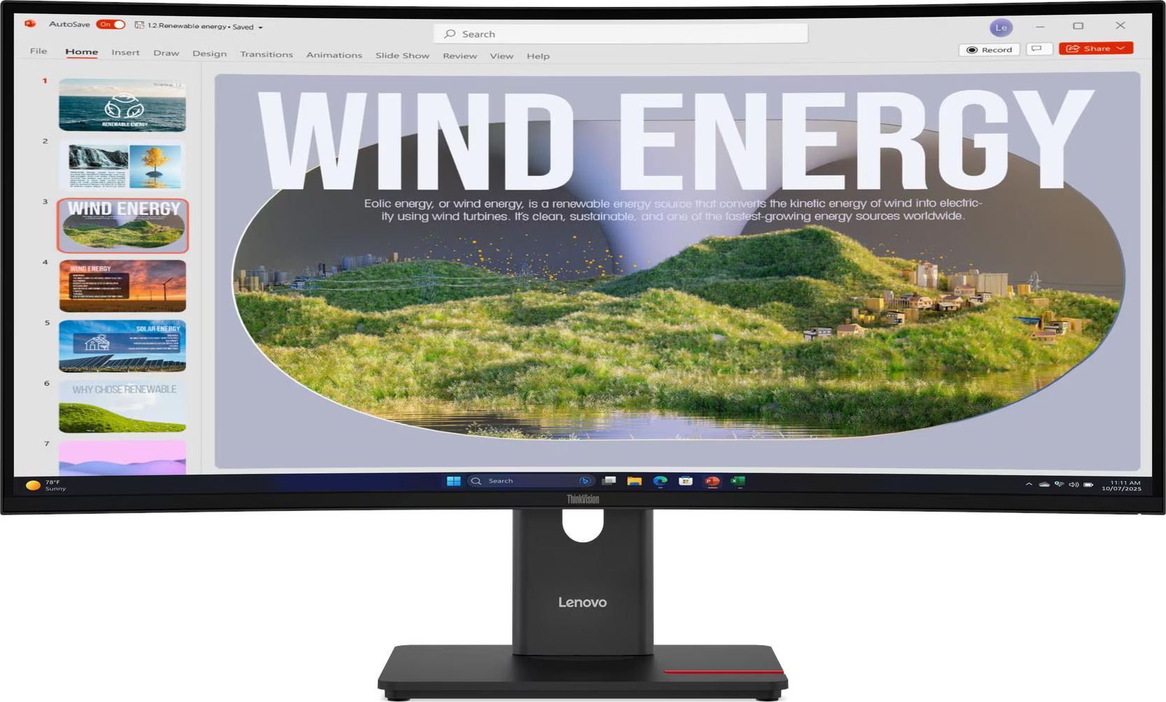 LENOVO LCD T34WD-40 - 34",VA,matný,21:9,3440x1440,120Hz,4ms,300cd,3000:1,HDMI,DP,USB-C,PD100W,RJ45,USBhub,VESA