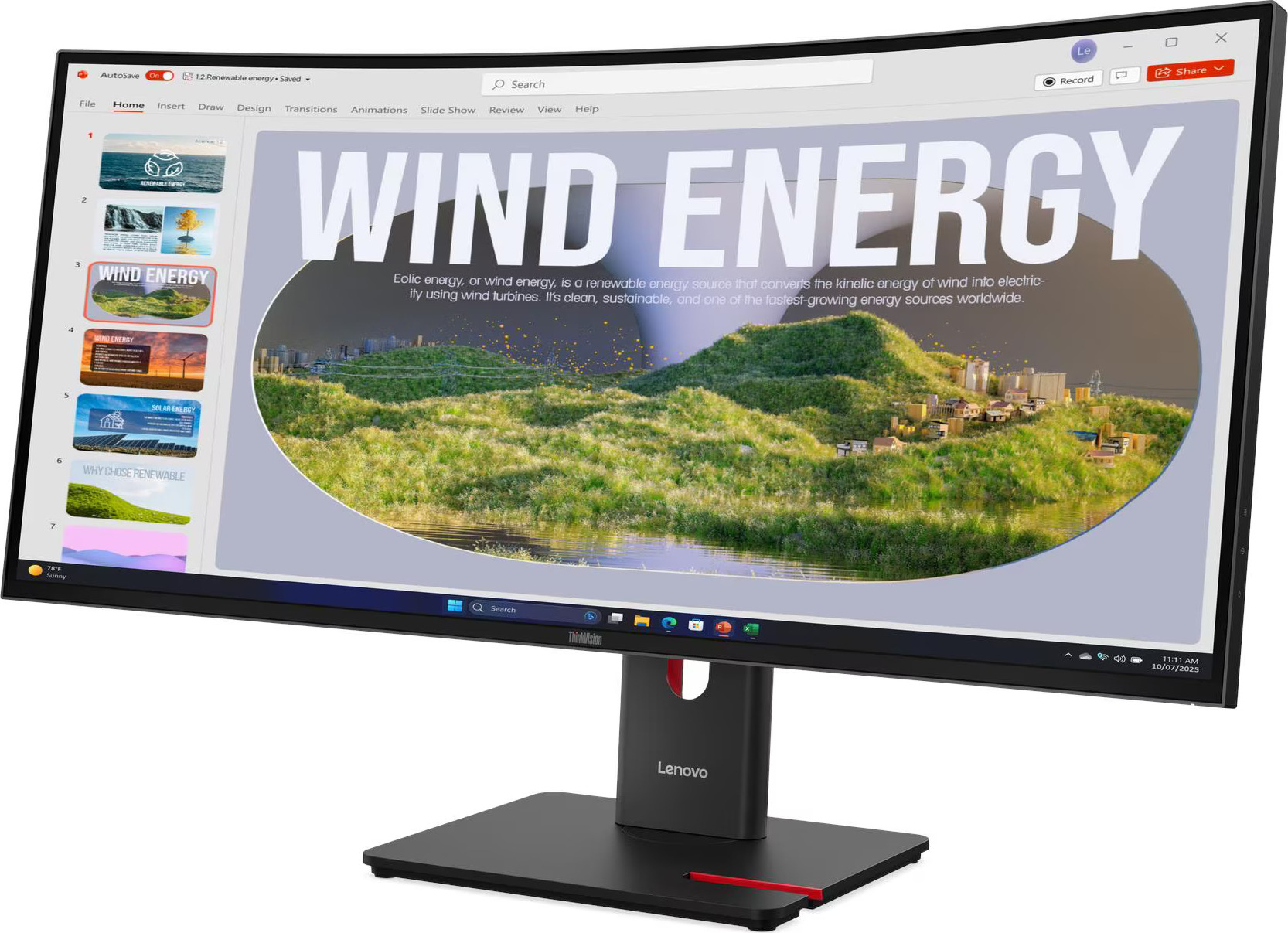 LENOVO LCD T34WD-40 - 34",VA,matný,21:9,3440x1440,120Hz,4ms,300cd,3000:1,HDMI,DP,USB-C,PD100W,RJ45,USBhub,VESA