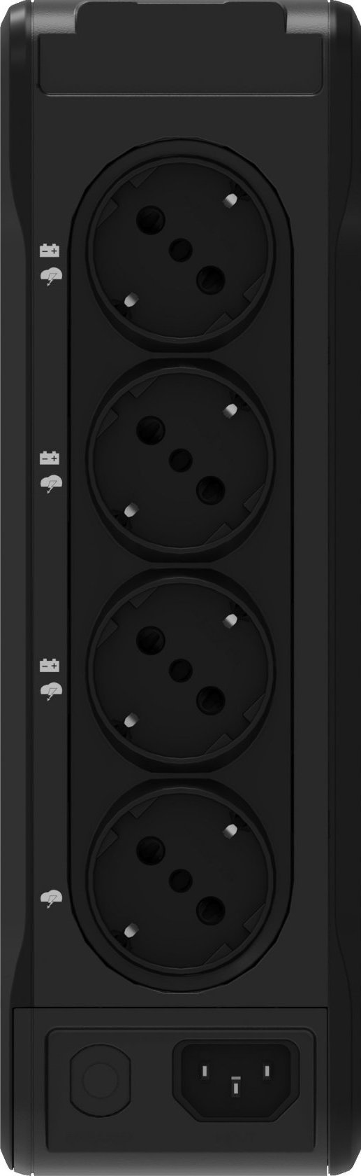 Eaton 3P Ellipse UPS DIN 550VA, 330W, Vstup: C14, Výstupy: (3) Typ E, (1) Pouze přepěťová ochrana Typ E, Tower