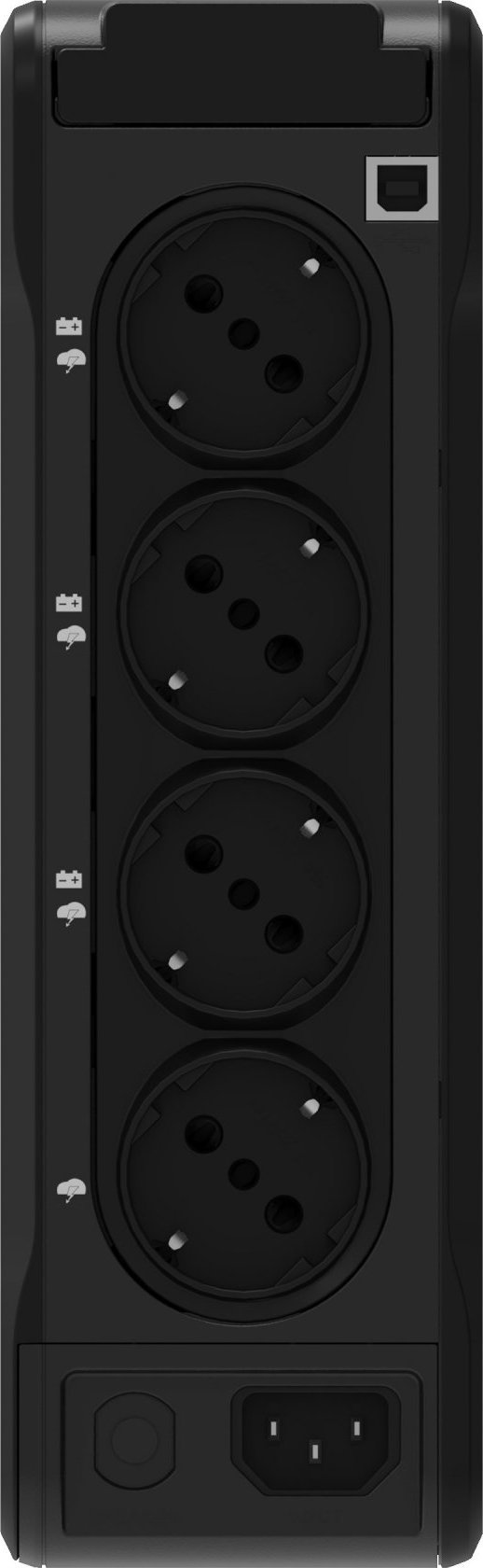 Eaton 3P Ellipse UPS DIN USB, 1700VA, 1040W, Vstup: C14, Výstupy: (3) Typ E, (1) Pouze přepěťová ochrana Typ E, Tower