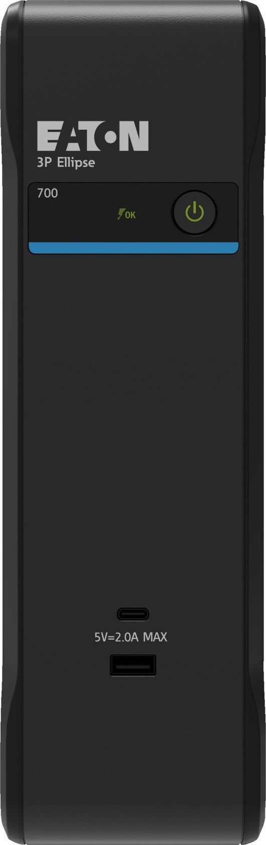 Eaton 3P Ellipse UPS DIN USB, 1700VA, 1040W, Vstup: C14, Výstupy: (3) Typ E, (1) Pouze přepěťová ochrana Typ E, Tower