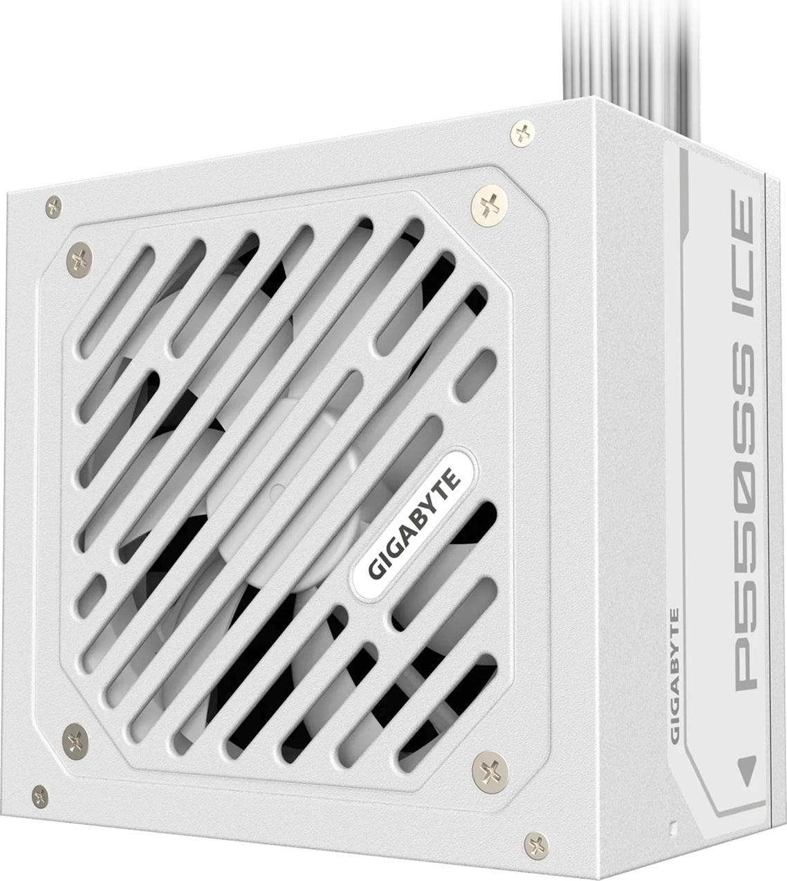 GIGABYTE zdroj P550SS ICE, 550W, 80+ Silver, 120mm, ATX 3.0, bílá