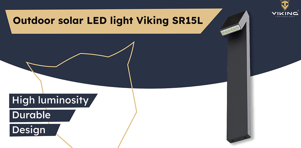 Viking venkovní solární LED světlo SR15L