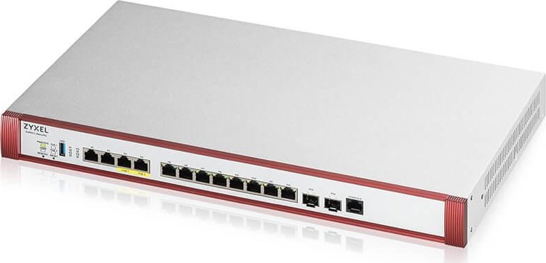Zyxel USG FLEX700 H Series, User-definable ports with 2*2.5G, 2*10G( PoE+) & 8*1G, 2*SFP+, 1*USB (device only)