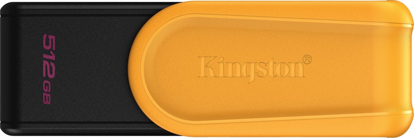 Kingston Flash Disk 512GB USB3.2 Gen 1 DataTraveler Exodia S (Black + Yellow)