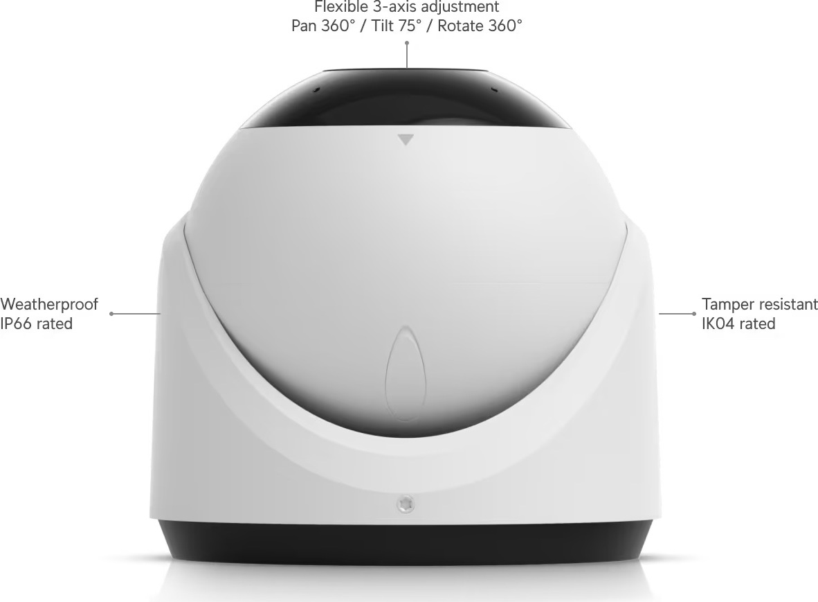 Ubiquiti UBNT UVC-G6-Turret, UniFi Video Camera G6 Turret Ultra bílá